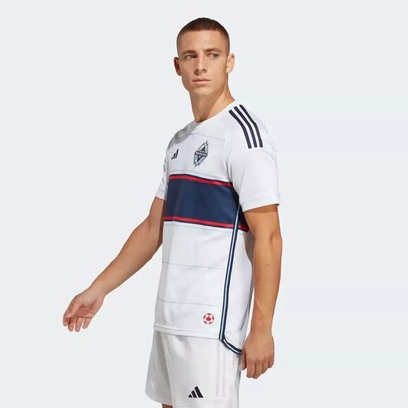 Adidas MLS Vancouver Whitecaps FC Authentic Jersey White Men Med soccer HI1854 - Picture 9 of 15